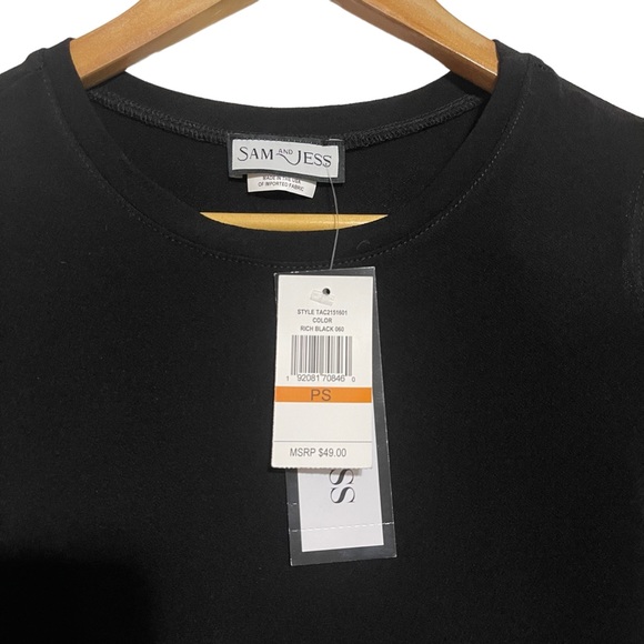 Sam & Jess Women’s Off Shoulder Black Blouse Size PS - Picture 3 of 6